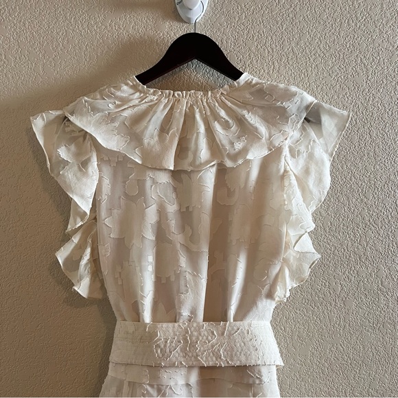 Veronica Beard Mahita Silk Blend Ruffle Dress Size 14 NWT - Picture 13 of 16